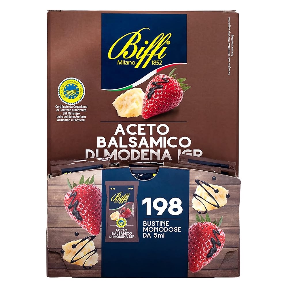 Biffi - Aceto Balsamico di Modena IGP - Monodose - 198 bustine monoporzione da 5 ml