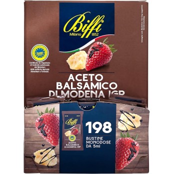 Biffi - Aceto Balsamico di Modena IGP - Monodose - 198 bustine monoporzione da 5 ml