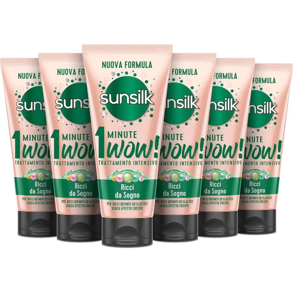 Sunsilk, Trattamento Intensivo 1 Minute Wow, Maschera Capelli Ricci