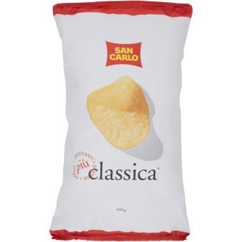 10 x BUSTA PATATINE SAN CARLO CLASSICA BAR PIU' GUSTO 300gr BO