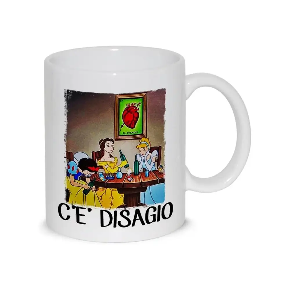 Tazza Principesse Disney c'è disagio personalizzabile