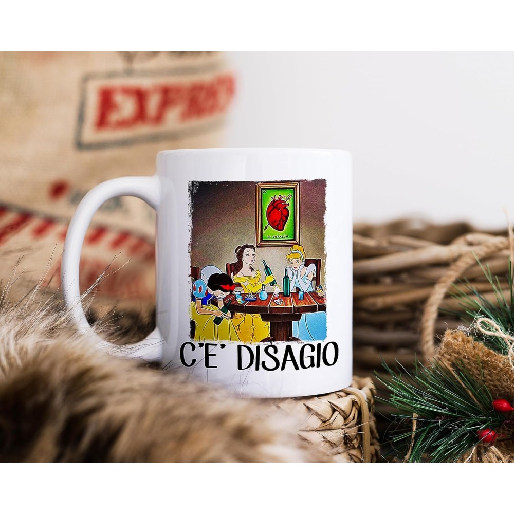 Tazza Principesse Disney c'è disagio personalizzabile