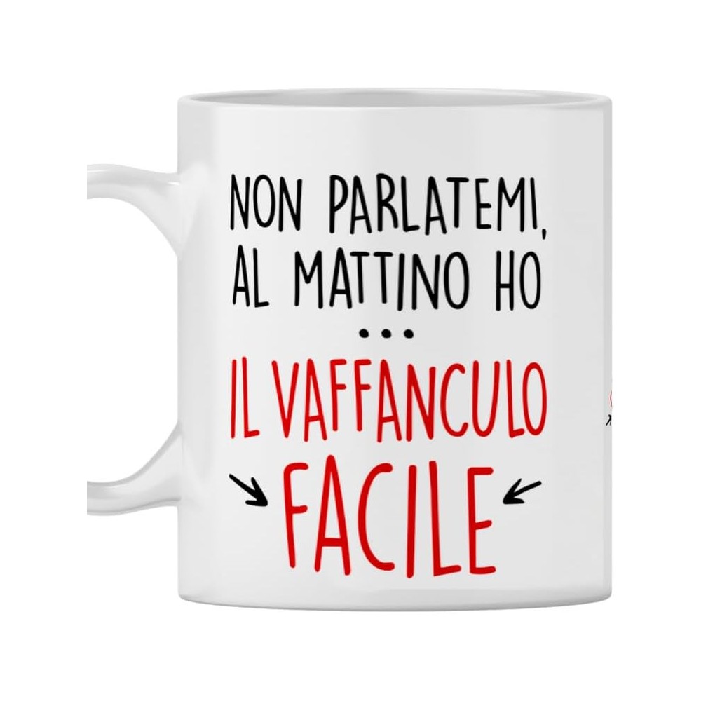 Tazza " Vaff... facile" personalizzabile