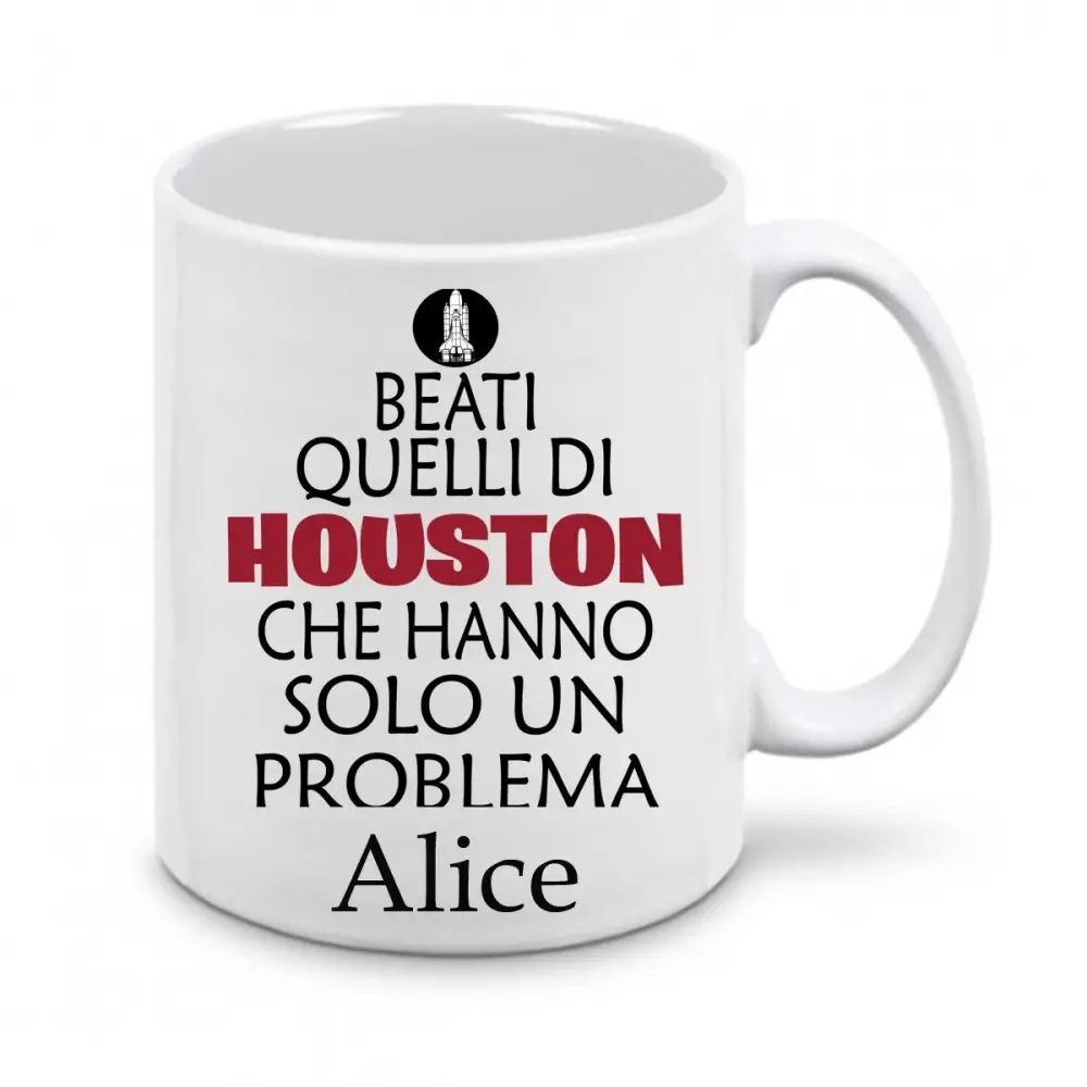 Tazza Beati Quelli di Houston personalizzabile