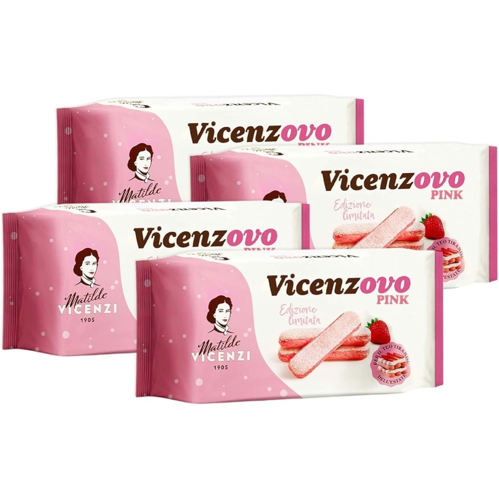 6 conf. Vicenzi Vicenzovo Pink Savoiardi alla Fragola 200g