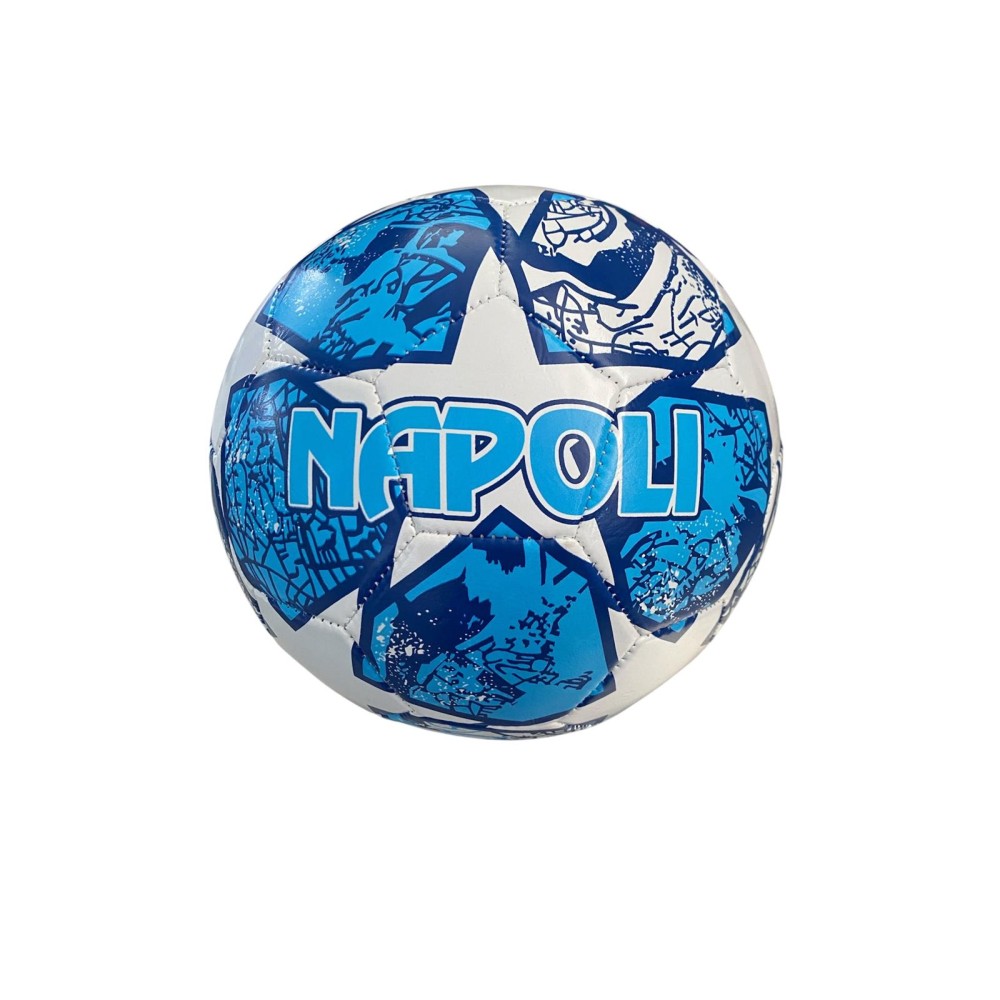 Pallone Napoli FORZA AZZURRI n.5, tazza e tromba stadio ad aria