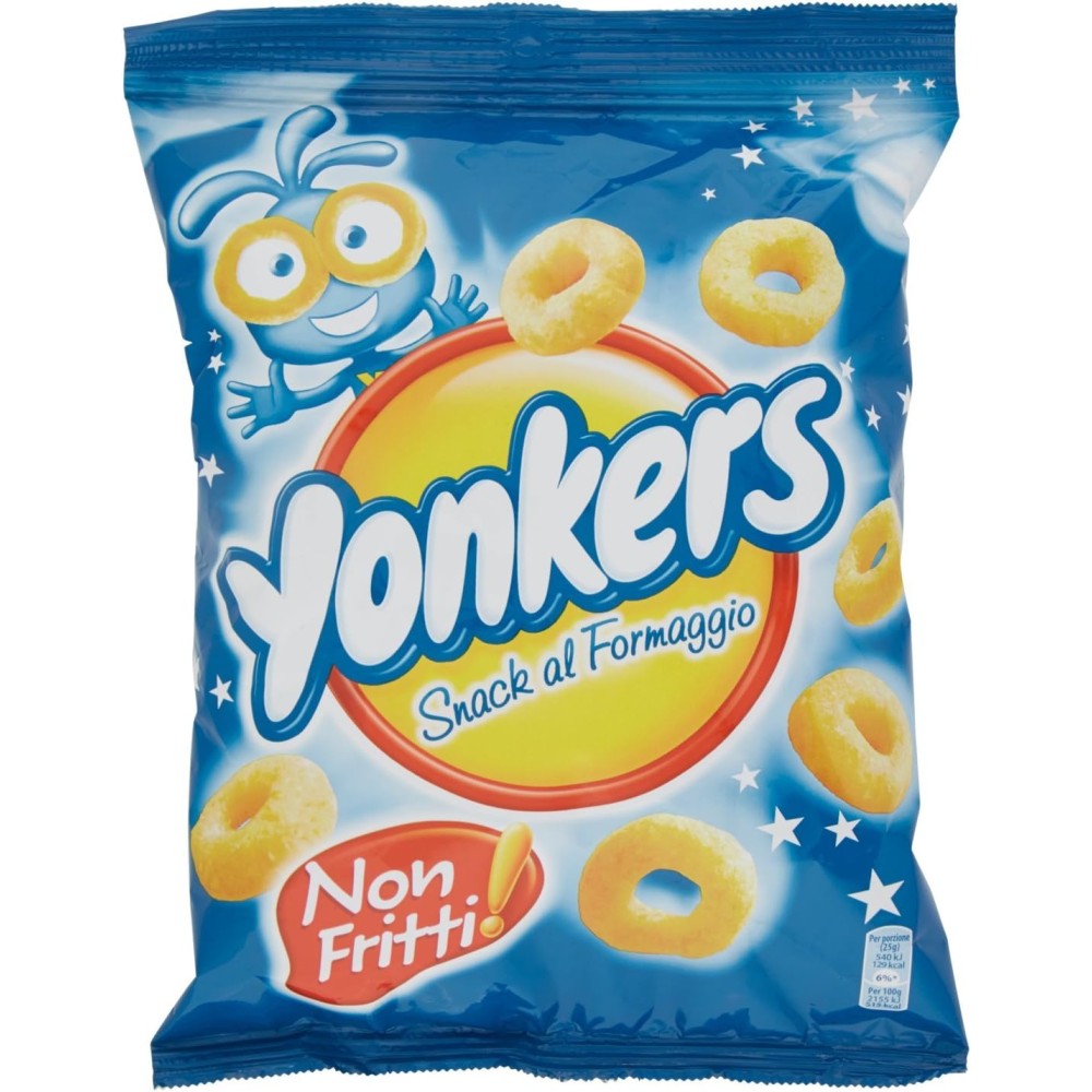 Yonkers - Snack al Formaggio, Non Fritti - 4 confezioni da 100 g [400 g]