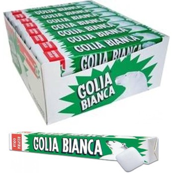 12 PACCHETTI CARAMELLE ALLA MENTA GOLIA BIANCA BOX CONFEZIONE MENTA E LIQUIRIZIA