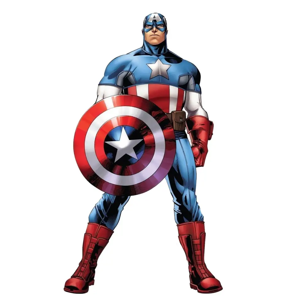 Sagoma decorativa in legno Capitan America - 85 cm