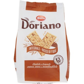 4X Doria Doriano il Cracker Integrale Ricco di Fibre Fragranti 20 Monoporzioni - 700g