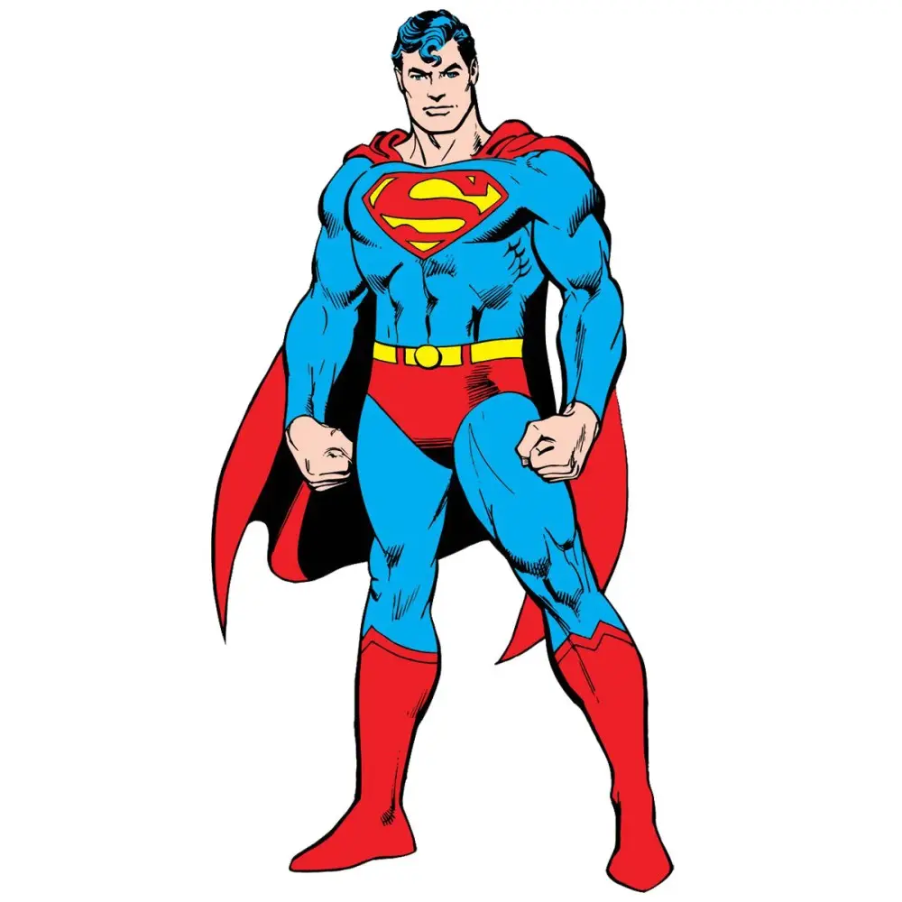 Sagoma decorativa in legno Superman - 50 cm