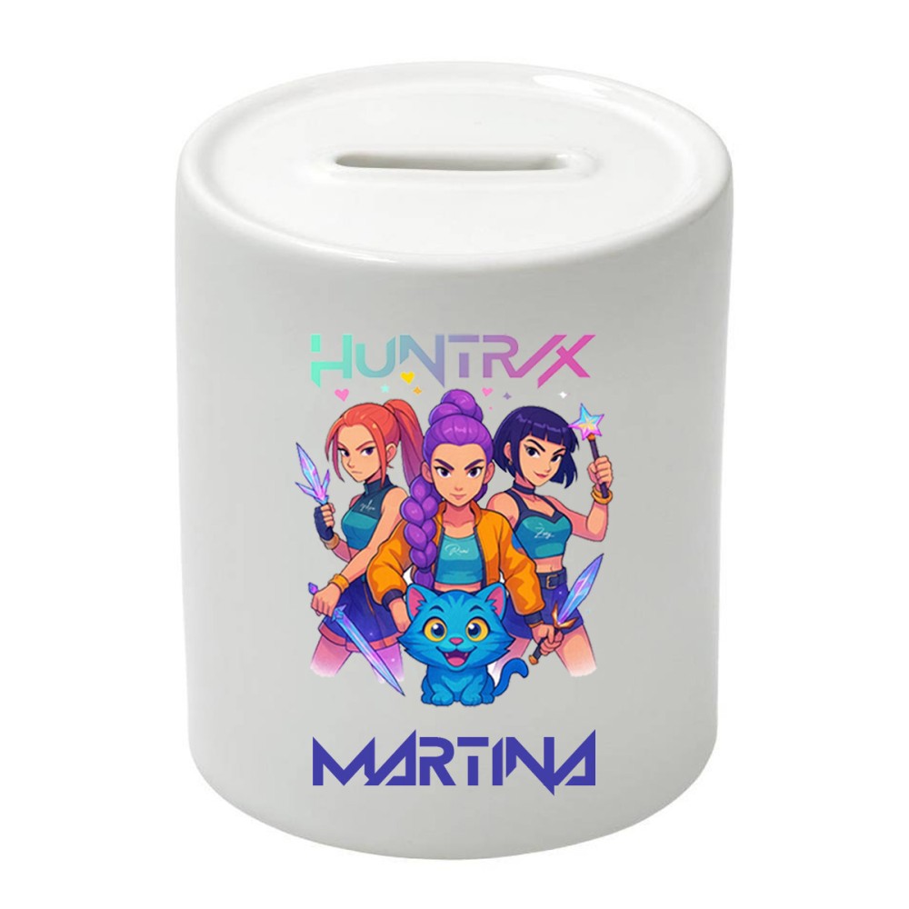 Salvadanaio in Ceramica K-Pop Demon Hunters personalizzabile