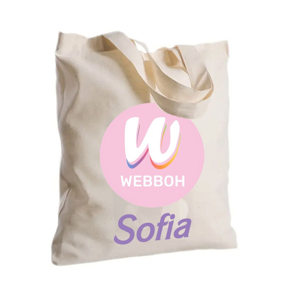 Borsa Shopper in Tessuto Webboh Personalizzabile 2 pz