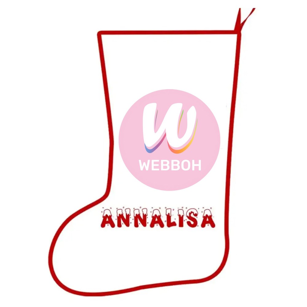 Calza della befana Webboh Personalizzabile