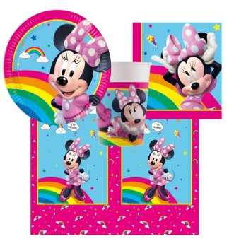 KIT N 17 COMPLETO 40 PERSONE COMPLEANNO MINNIE BOUQUET DISNEY