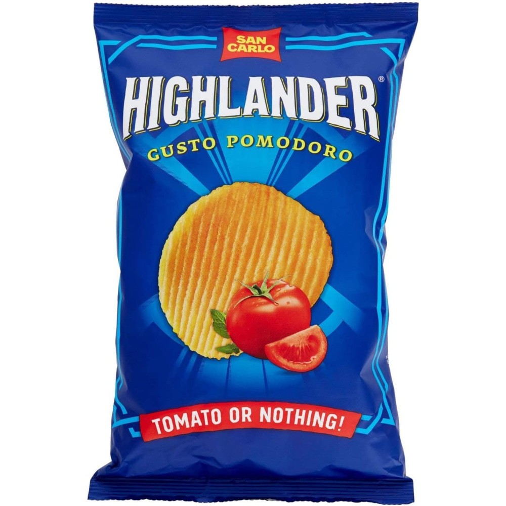 6X San Carlo Highlander Patatine al Gusto Pomodoro "Tomato or Nothing!" 130gr