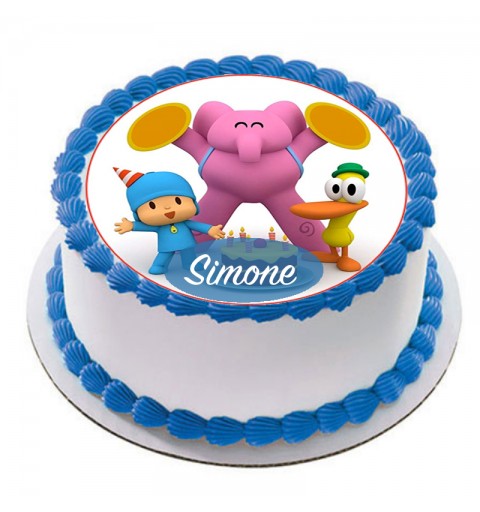 CIALDA POCOYO PERSONALIZZABILE PER TORTE