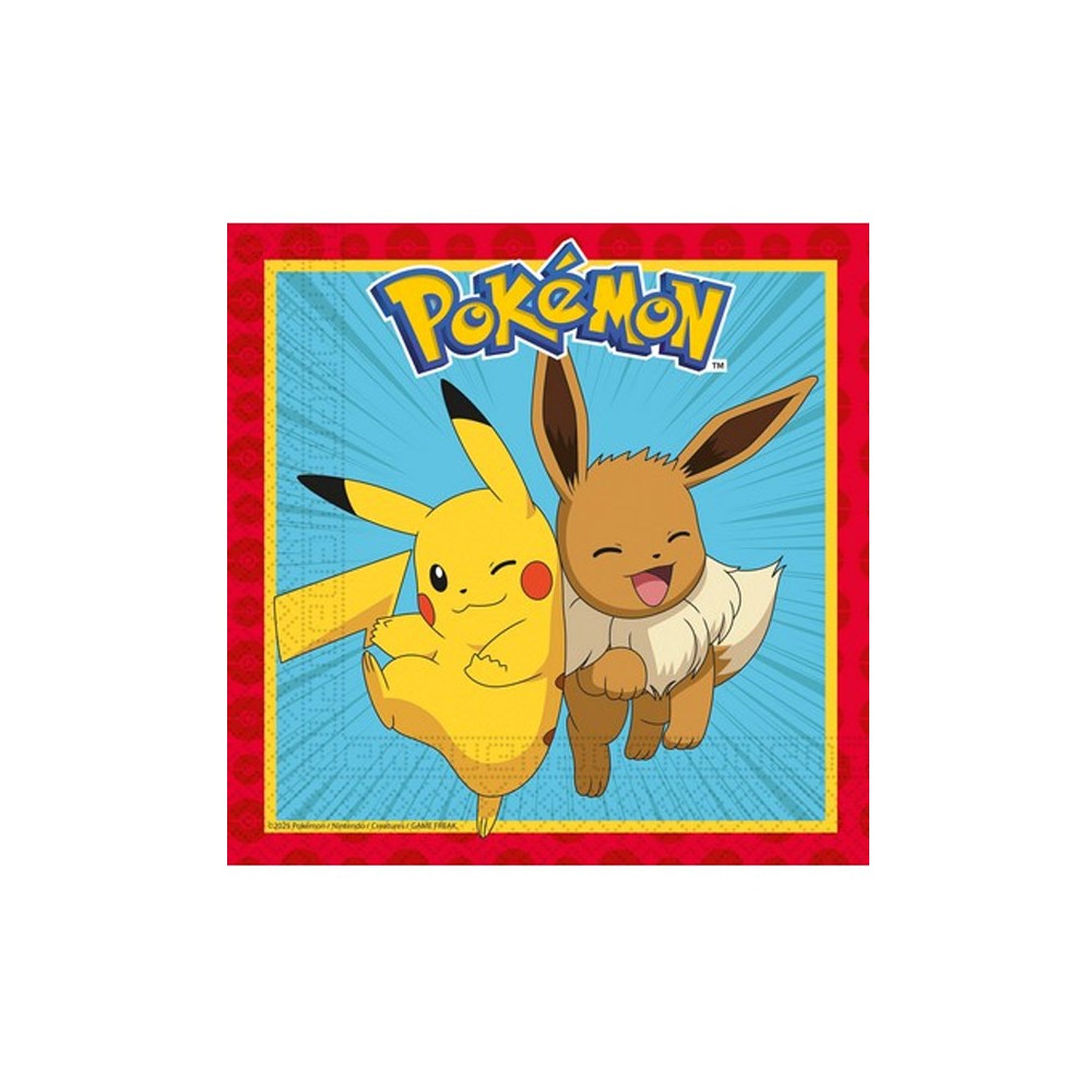 Kit 40 persone Pokèmon Evolution - addobbi per compleanno