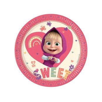 KIT 7 - MASHA E L'ORSO + MONOCOLORE IN CARTA FUCSIA