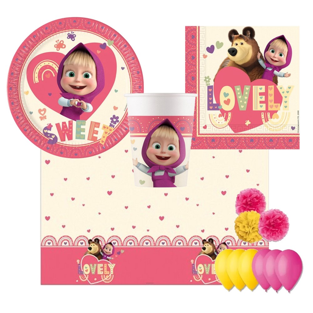 MASHA E ORSO KIT COMPLEANNO N.49