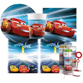 KIT N5 107 PZ KIT COMPLEANNO CARS CON BOLLE DI SAPONE