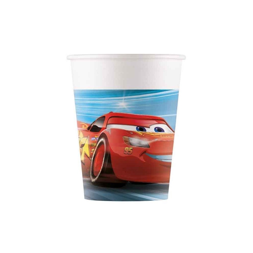 KIT N5 107 PZ COMPLEANNO BAMBINO CARS CON BOLLE DI SAPONE