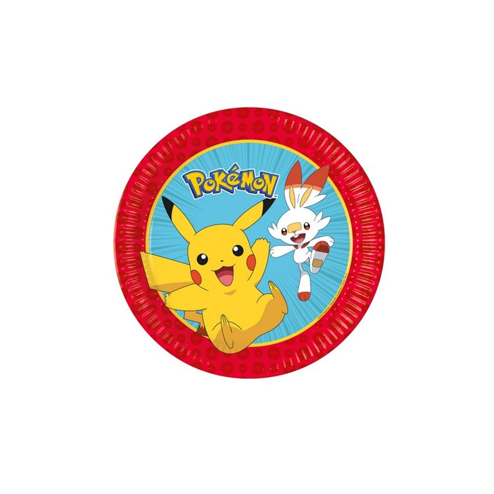 Kit 40 persone Pokèmon Evolution con ghirlanda e bandierina