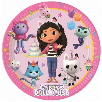 Kit 8 persone Gabby's Dollhouse con sagoma polistirolo personalizzabile
