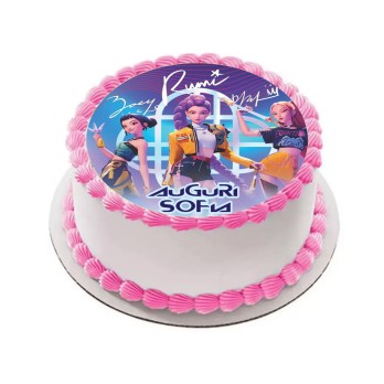 Cialda KPop Demon Hunters tonda personalizzabile