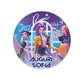 Cialda KPop Demon Hunters tonda personalizzabile