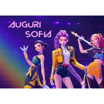 Cialda rettangolare KPop Demon Hunters personalizzabile