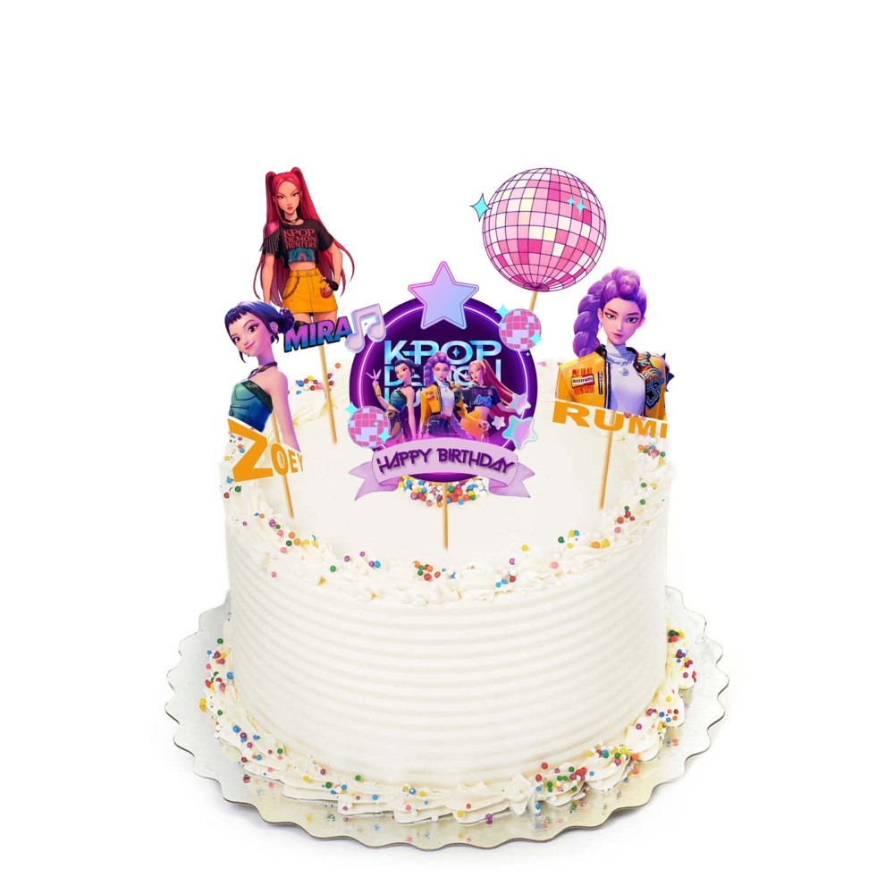 Cake Topper Picks KPop Demon Hunters - 5pz