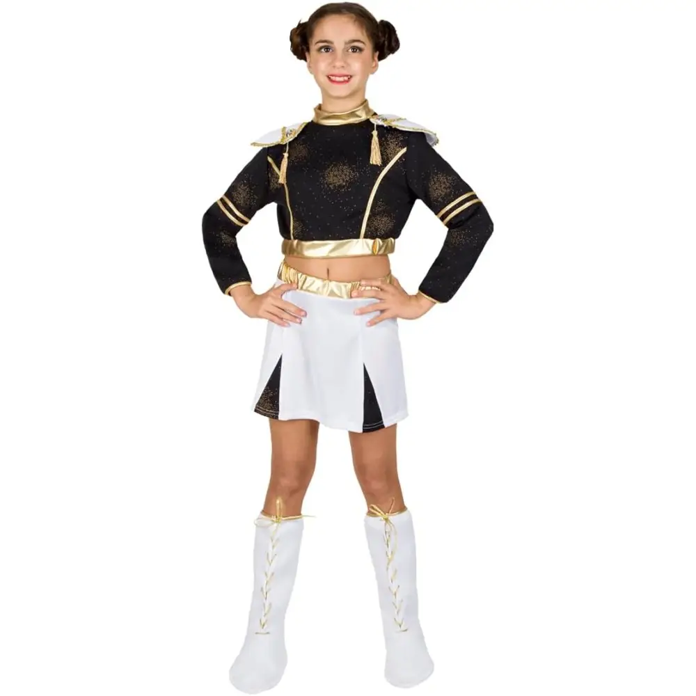 Costume Cacciatrici Di Demoni, Pop Star, cantante pop Di Carnevale (CACCIATRICE-C, 5/6 ANNI)