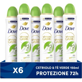 Dove Deodorante Spray Advanced Care Go Fresh Cetriolo e Té Verde