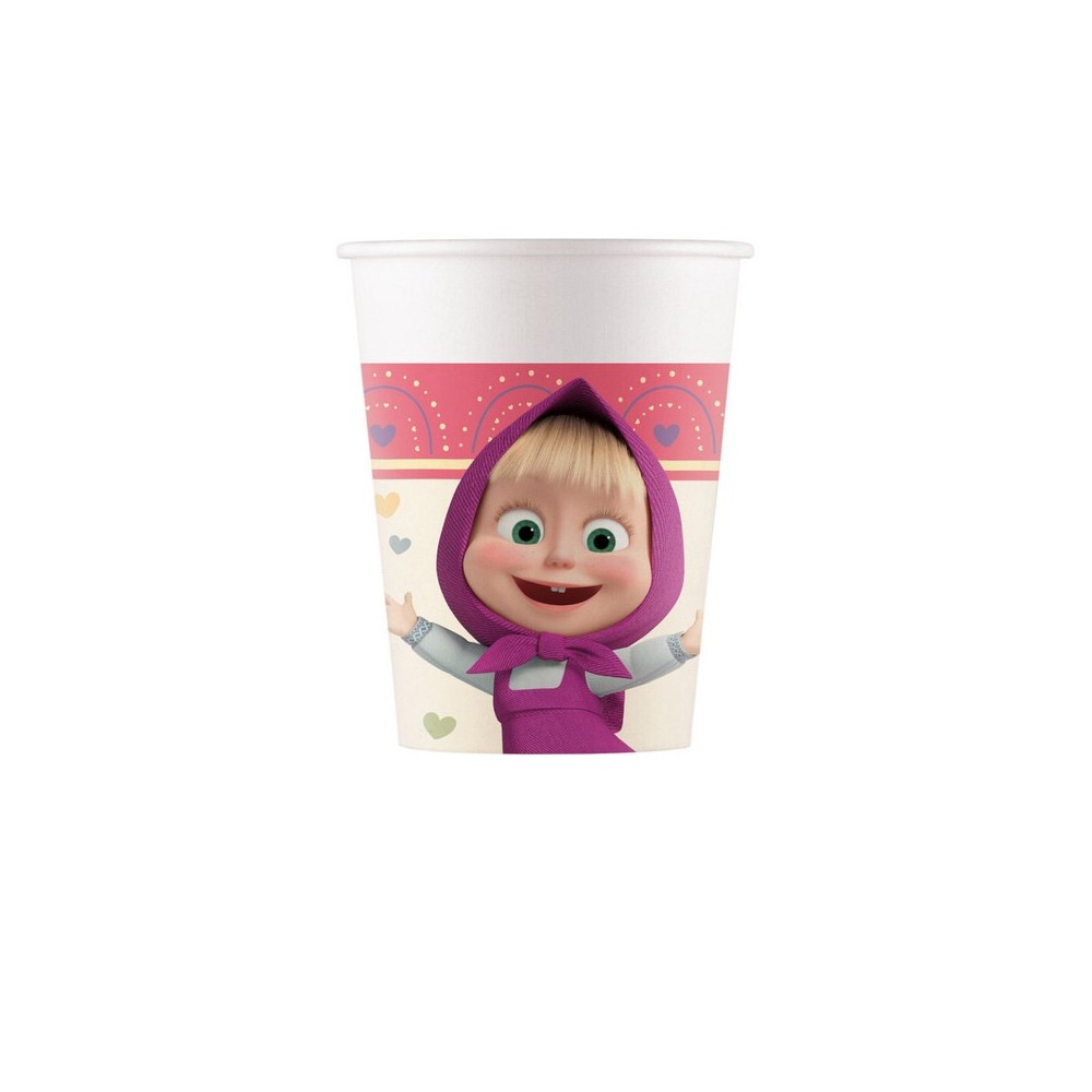 Biccheri carta 200 ml Masha Sweet Heart 8 pz 97908