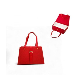 Borsa in carta con manici rossa 25 x 8 x 7 cm 60706