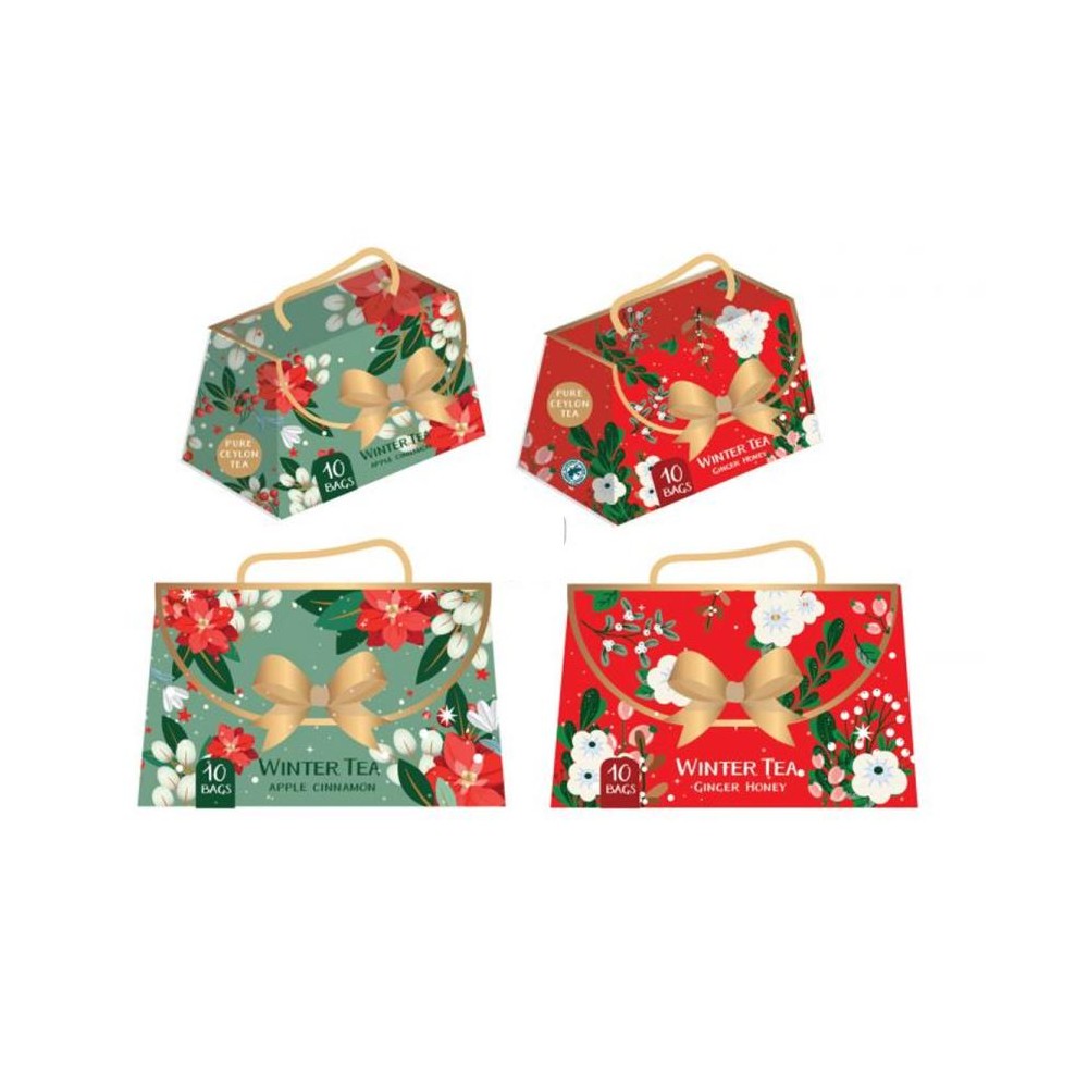 box regalo the 10 bustine 2 modelli natalizi assortiti e casuali 820731