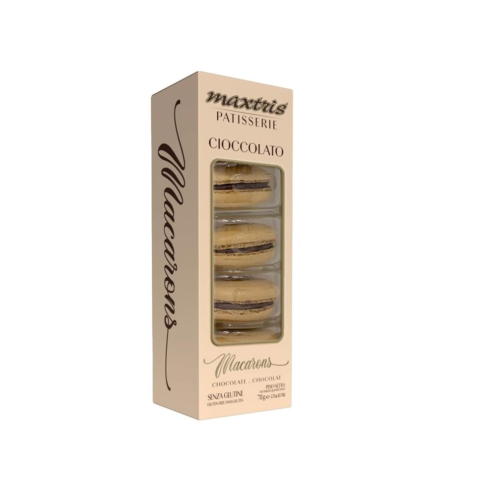 Macarons Maxtris cacao cioccoalto  Blister da 5 pz - CTMACCACT5