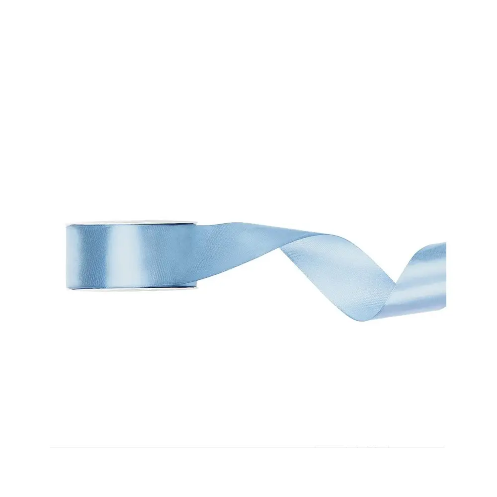 Nastro Doppio Raso azzurro nebbia 2,5 cm x 25 TS25-093J