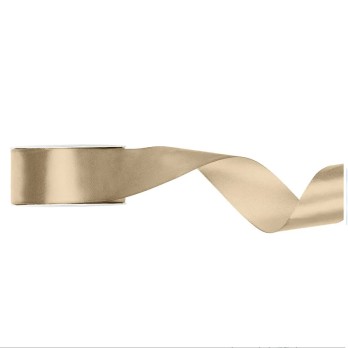 Nastro Doppio Raso oro freddo 2,5 cm x 25 TS25-019Z