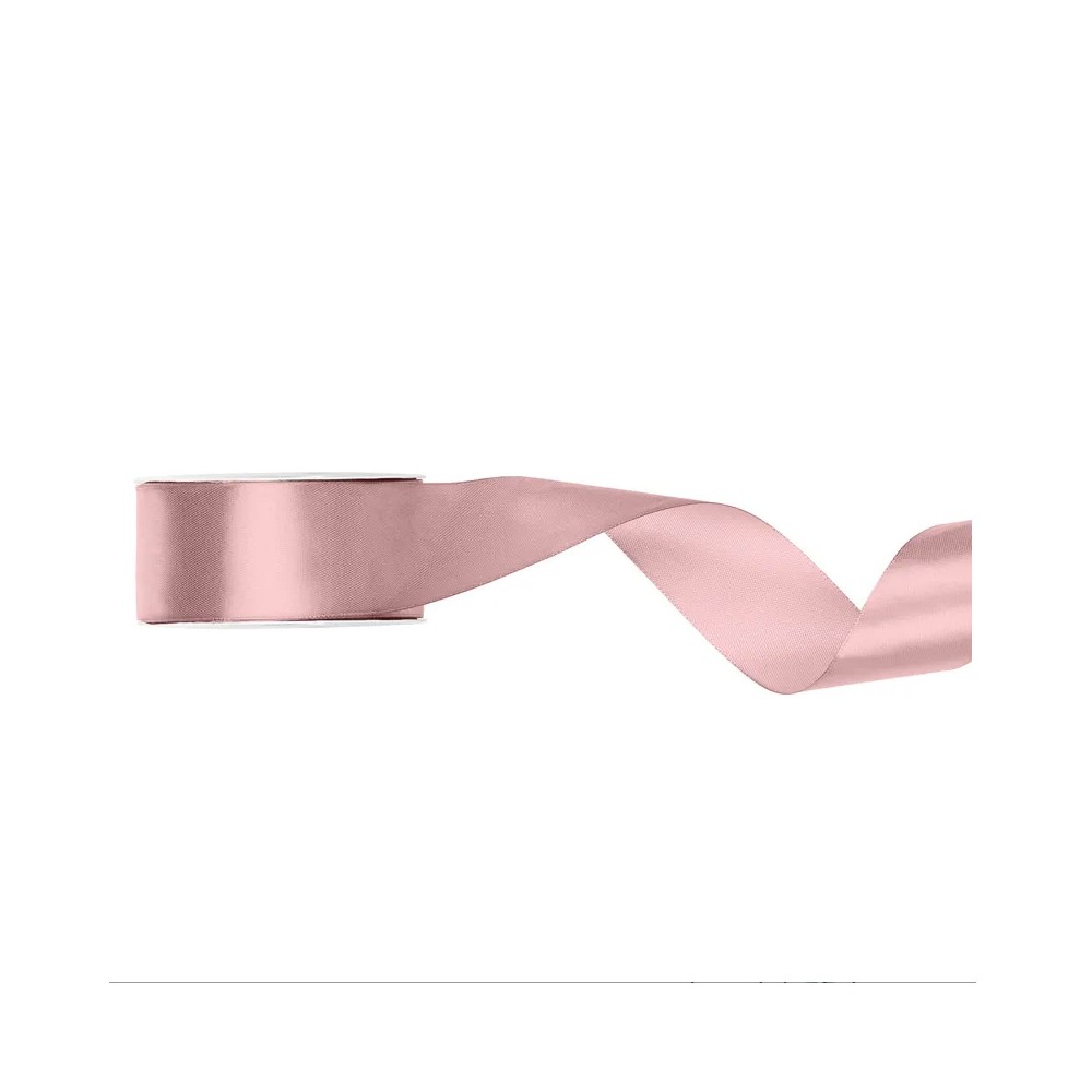 Nastro Doppio Raso rosa antico chiaro 2,5 cm x 25 TS25-081BRJ