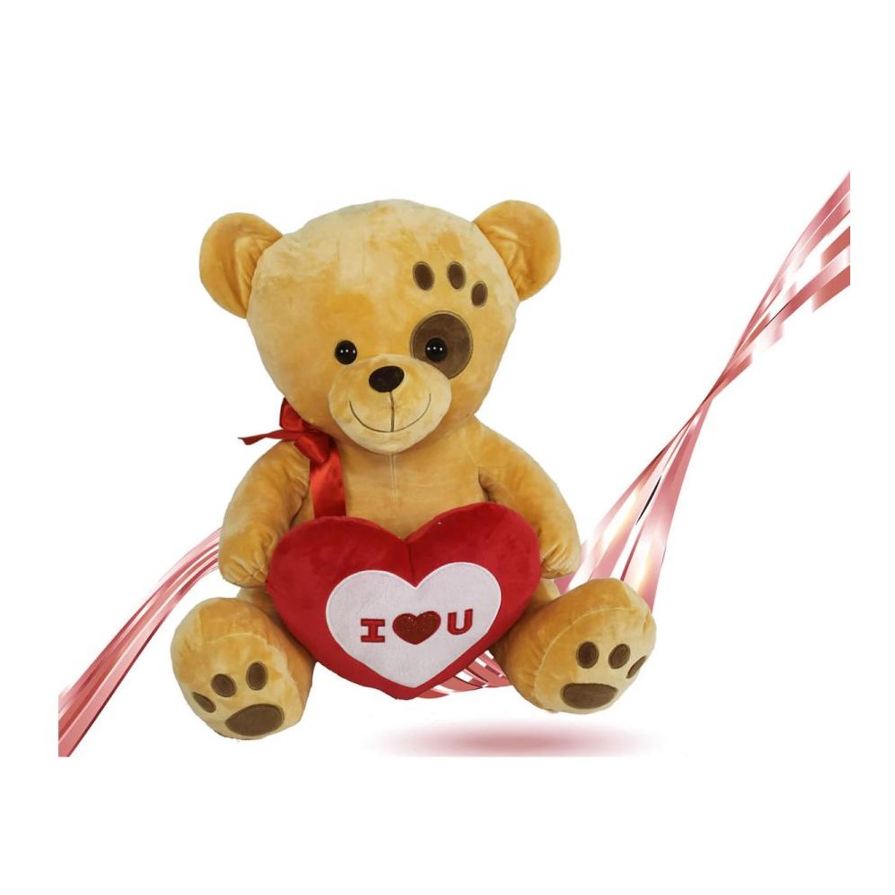 Orso con cuore e fiocco 75 cm 93796