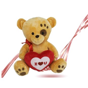 Orso con cuore e fiocco 75 cm 93796