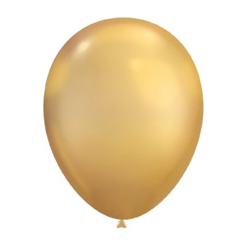 Palloncini Deco Line Cromato 12 30 cm Oro Chiaro 18kt 50 pz DLC12 Oro18kt