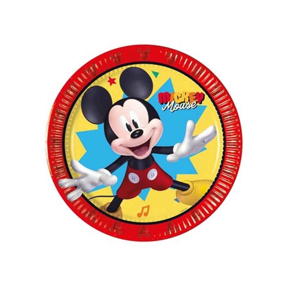 Piatti dessert  Topolino Mickey Jump Into Fun CM 20 8 PZ 97224