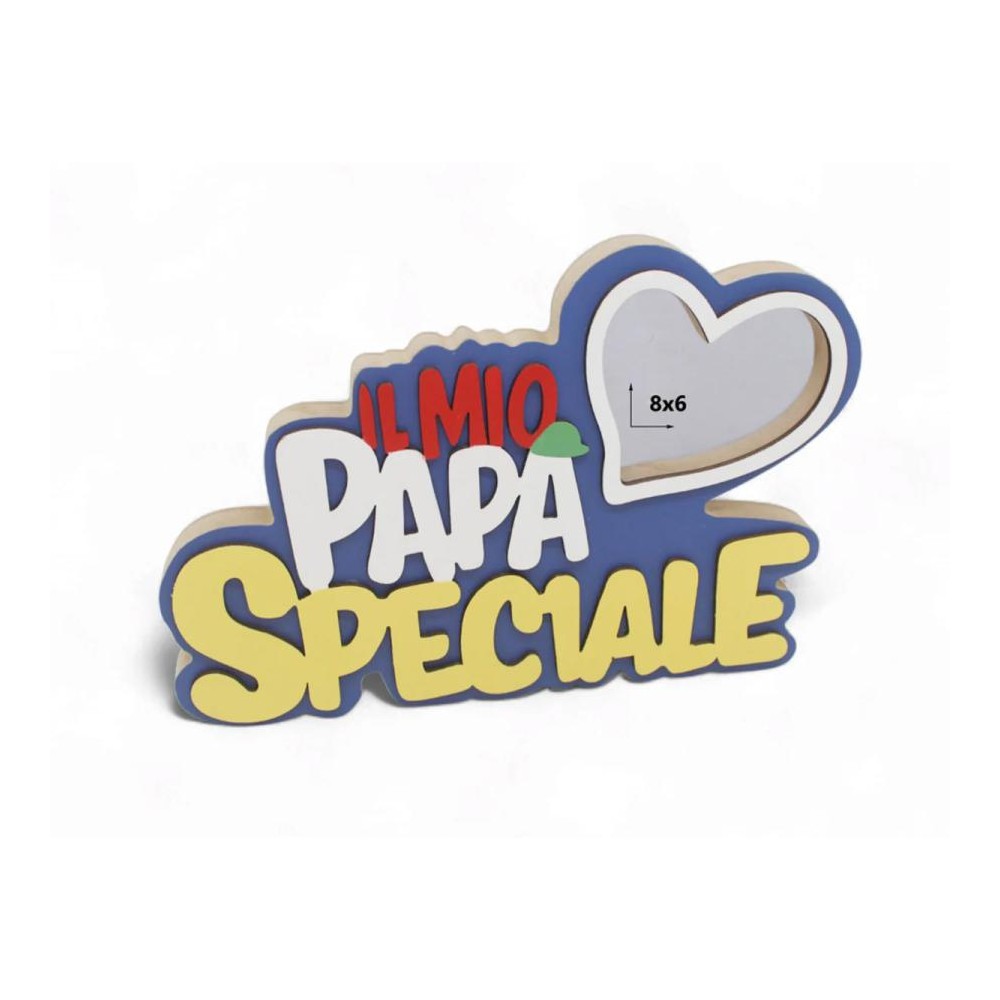 Porta foto festa del papà 23x15cm t 60324 il mio papà speciale