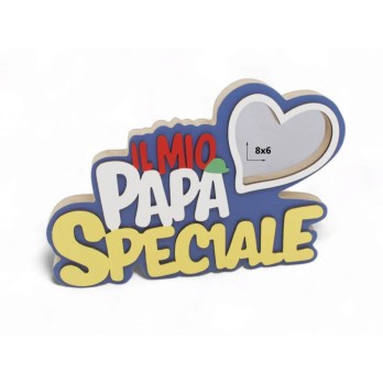 Porta foto festa del papà 23x15cm t 60324 il mio papà speciale
