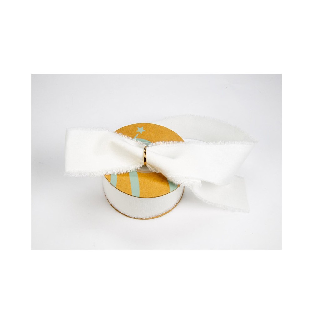 Rotolo nastro cotone sfragiato mm 25 x 15 m bianco NI119 01