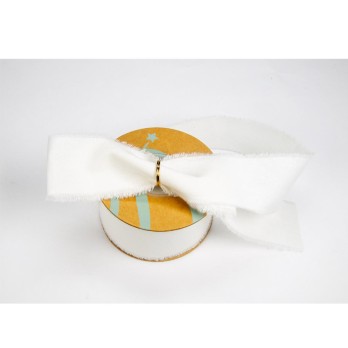 Rotolo nastro cotone sfragiato mm 25 x 15 m bianco NI119 01