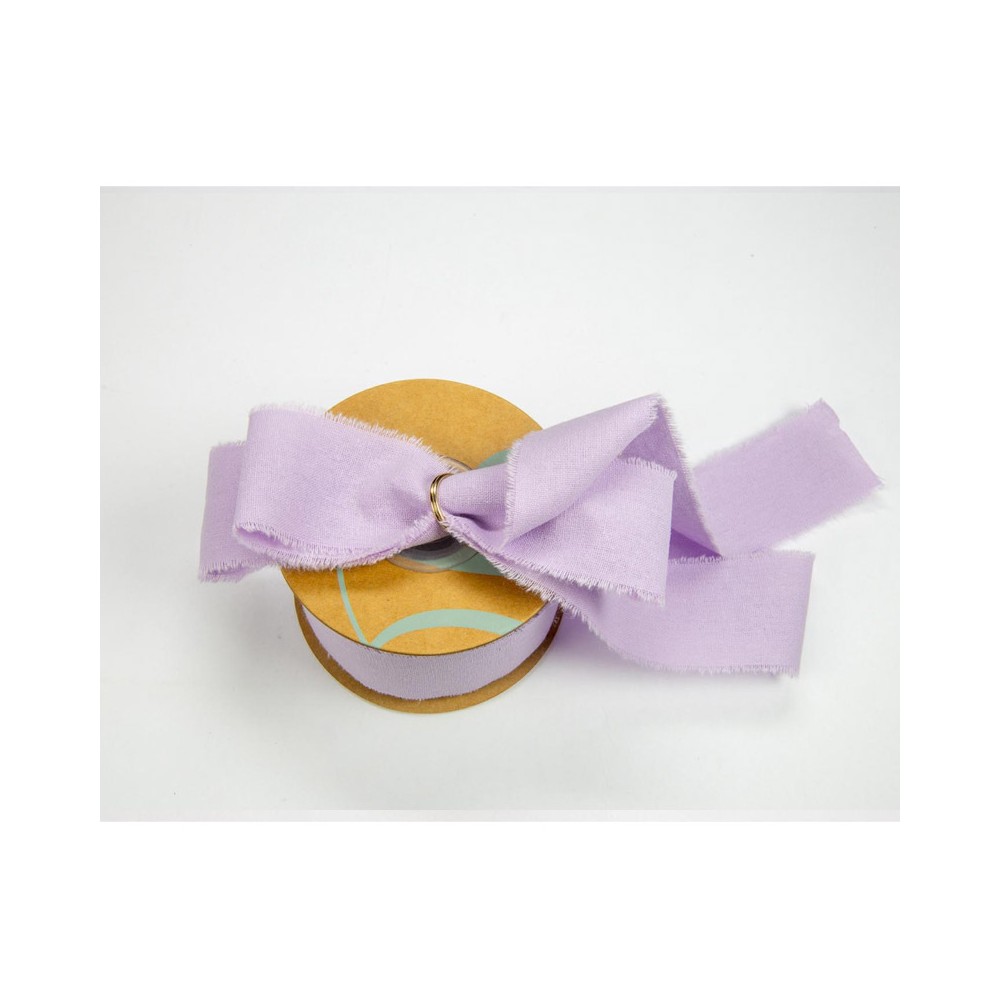 Rotolo nastro cotone sfragiato mm 25 x 15 m lilla  NI119 21